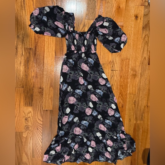 Nicholas Floral Silk Square Neck Maxi Dress size 6 - Picture 4 of 6